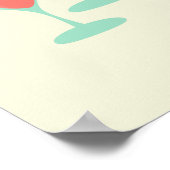 Moderne Retro Cocktails Zuhause Bar Poster (Ecke)