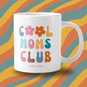 Moderne Retro-Cool-Mütter-Club Vintage-Groovy-Gäns Jumbo-Tasse
