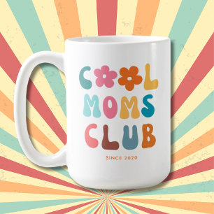Moderne Retro-Cool-Mütter-Club Vintage-Groovy-Gäns Kaffeetasse