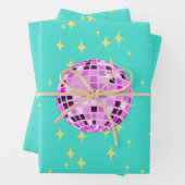 Moderne Retro Disco Geschenkpapier Set (Beispiel)