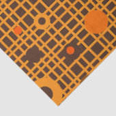 Moderne Retro Dots Muster braun orange Seidenpapier (Ausschnitt)