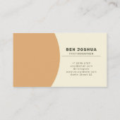 Moderne Retro Earth Tone Geometric Business Card Visitenkarte (Rückseite)