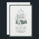 Moderne Retro Family Wiedersehen Outdoor Camping B Einladung<br><div class="desc">Moderne Retro Family Wiedersehen Outdoor Camping Bäume Einladung</div>