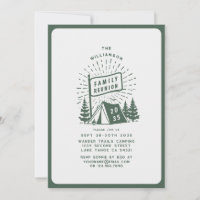 Moderne Retro Family Wiedersehen Outdoor Camping B