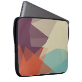 Moderne Retro-Farben Geometric #17 Laptopschutzhülle (Vorne Rechts)