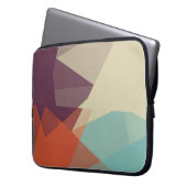 Moderne Retro-Farben Geometric #17 Laptopschutzhülle (Vorderseite Links)