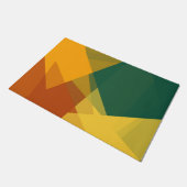 Moderne Retro-Farben Geometric #20 Fußmatte (Schrägansicht)