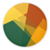 Moderne Retro-Farben Geometric #20 Keramikknauf (Vorderseite)