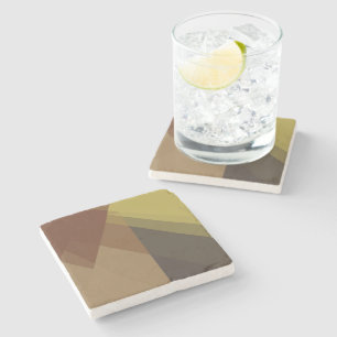 Moderne Retro-Farben Geometric #26 Steinuntersetzer