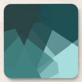 Moderne Retro-Farben Geometric #27 Getränkeuntersetzer (Vorderseite)