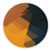 Moderne Retro-Farben Geometric #29 Keramikknauf (Vorderseite)