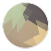 Moderne Retro-Farben Geometric #30 Keramikknauf (Vorderseite)