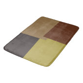 Moderne Retro-Farben Geometric #35 Badematte (Schrägansicht)