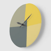 Moderne Retro-Farben Geometric #36 Große Wanduhr (Winkel)