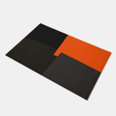 Moderne Retro-Farben Geometric #38 Fußmatte (Schrägansicht)