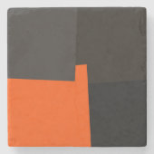 Moderne Retro-Farben Geometric #38 Steinuntersetzer (Vorderseite)