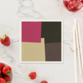 Moderne Retro-Farben Geometric #39 Serviette (Beispiel)