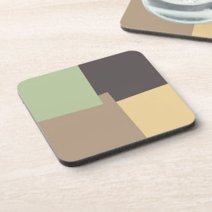 Moderne Retro-Farben Geometrisch #10 Getränkeuntersetzer