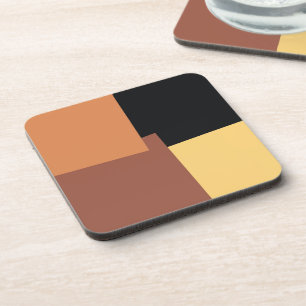 Moderne Retro-Farben Geometrisch #35 Getränkeuntersetzer