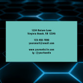 Moderne Retro farbenfrohe Geometrie Visitenkarte
