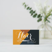 Moderne Retro-Farbhaar-Liste #9 Visitenkarte (Stehend Vorderseite)