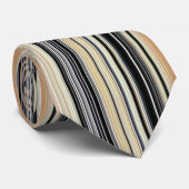Moderne Retro-Farbmischung Vertikal gestreift 001 Krawatte (Gerollt)
