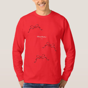 Moderne Retro-Feiertags-Weihnachten Kleine Rote Sc T-Shirt