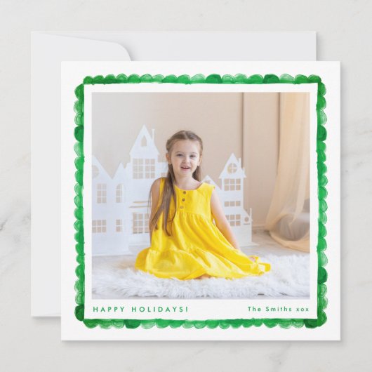 Moderne Retro-Foto Weihnachten (Vorderseite)