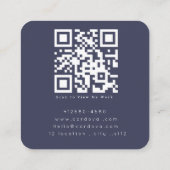 Moderne Retro-Fotograf QR-Code Visitenkarte (Rückseite)