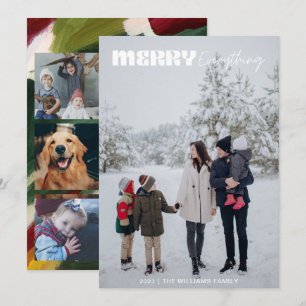 Moderne Retro Frohe Alles Weihnachten 5 Foto