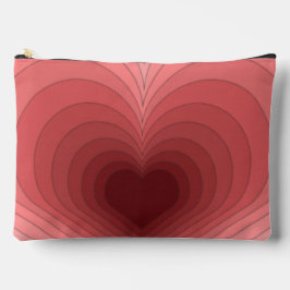 Moderne Retro Funky Red Pink Hew Sew Bag oder Pouc Zubehörtasche