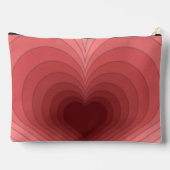 Moderne Retro Funky Red Pink Hew Sew Bag oder Pouc Zubehörtasche (Rückseite)