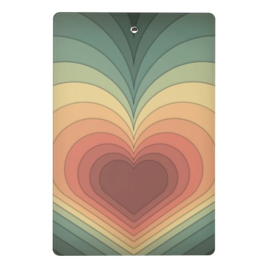 Moderne Retro Funky Romantische Niedliche Miniklet Mini Klemmbrett (Rückseite)