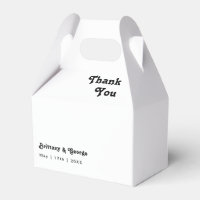 Moderne Retro-Gastgeschenk Hochzeit