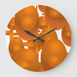 Moderne Retro-Geometrie-Design Große Wanduhr