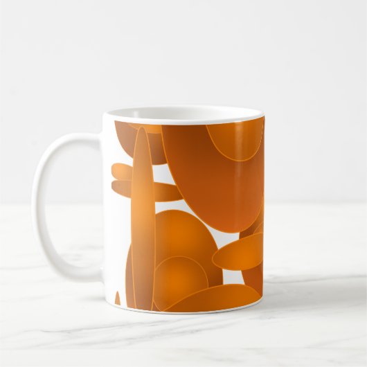 Moderne Retro-Geometrie-Design Kaffeetasse (Links)