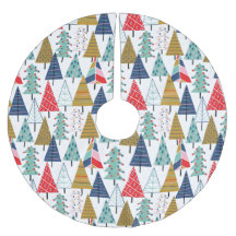 Moderne Retro-Geometrie-Weihnachtsbaum-Muster