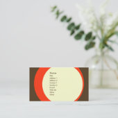 Moderne Retro Geschäfts-/Vernetzungs-Visitenkarte Visitenkarte (Stehend Vorderseite)