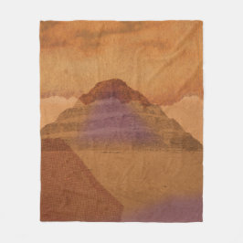 Moderne Retro-Gizeh-Pyramiden-Kunst – Minimalistis Fleecedecke