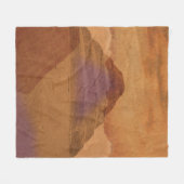 Moderne Retro-Gizeh-Pyramiden-Kunst – Minimalistis Fleecedecke (Vorderseite (Horizontal))