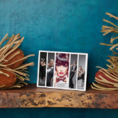 Moderne Retro Glamour Foto Collage Plaque Fotoplatte (Seite)