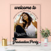 Moderne Retro-Graduierungspartei Acrylschild (Hochzeit)