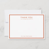 Moderne Retro Groovy Floral Baby Dusche Dankeskarte (Vorderseite)