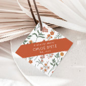 Moderne Retro Groovy Kinderdusche Danke Geschenkanhänger