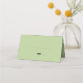 moderne Retro-Hand gezeichnet Hochzeit Platzkarte (Vorderseite)