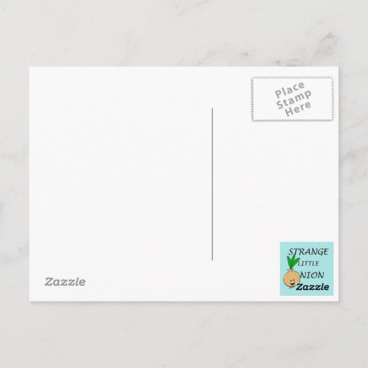 Moderne Retro Hausfrau Postkarte Mitte Jahrhundert (Rückseite)