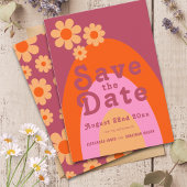 Moderne Retro-Hochzeit Save The Date