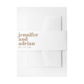 Moderne Retro-Hochzeitsband Einladungsbanderole (Vorderseite Beispiel)