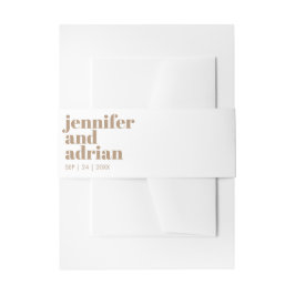 Moderne Retro-Hochzeitsband Einladungsbanderole