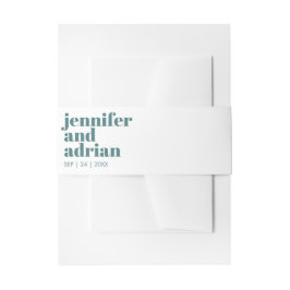 Moderne Retro-Hochzeitsband Einladungsbanderole